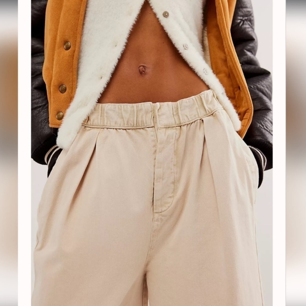 NWT Free People After Love Cuff Pants in Sandshell. Size X-Small - Picture 7 of 13